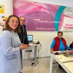 María González Corral durante su visita al Espacio CyL Digital de León