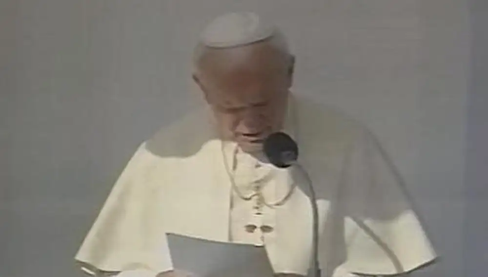 El Papa Juan Pablo II en la aldea del Rocío