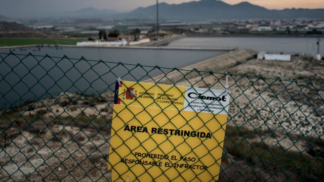 El área restringida en Palomares, Almería