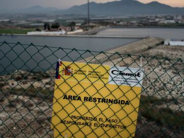 El &aacute;rea restringida en Palomares, Almer&iacute;a