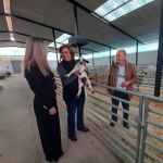 La presidenta de la Diputación de Palencia, Ángeles Armisén, y el de ANCHE; Mariano Paramio, inauguran la Feria