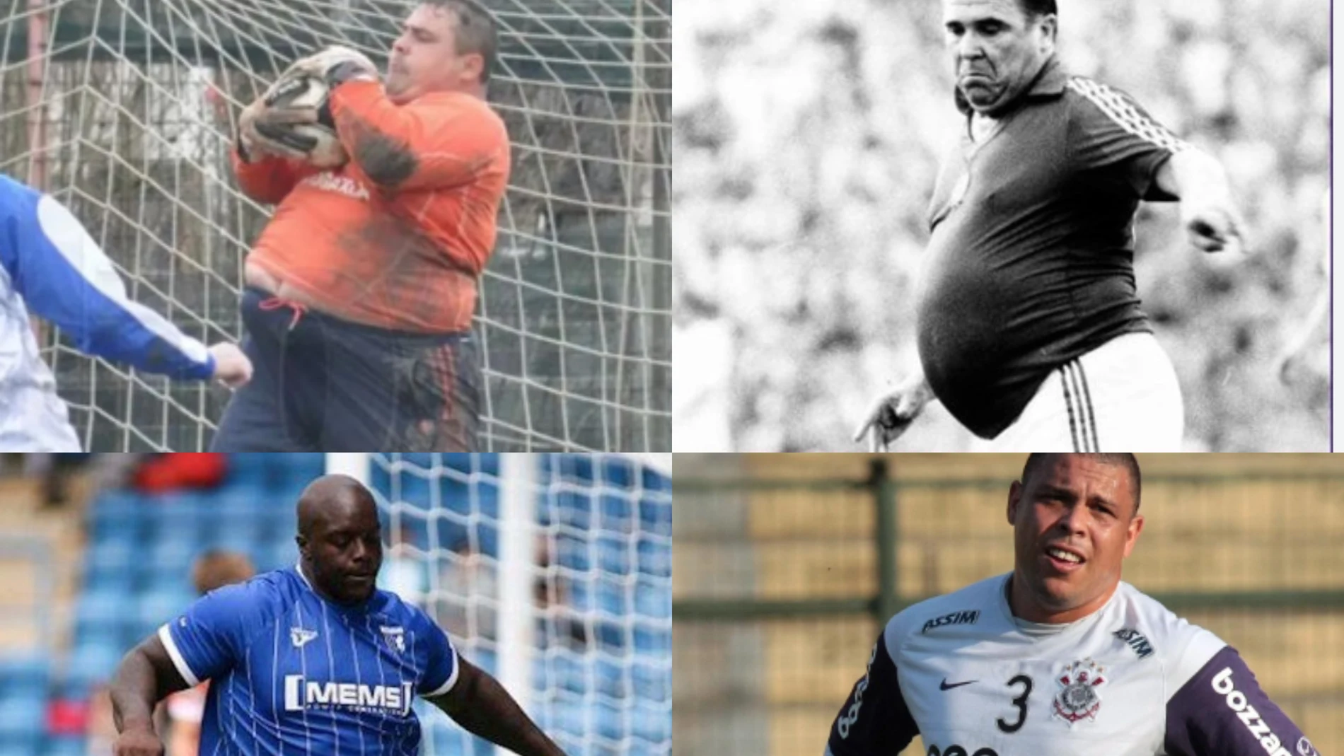 Top de futbolistas con sobrepreso