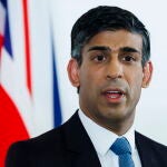 British Prime Minister Rishi Sunak press conference during the G7 summit in Hiroshima