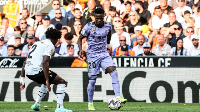 Vinicius, en Mestalla