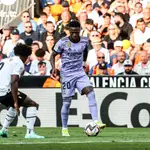 Vinicius, en Mestalla