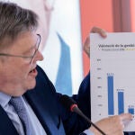 Desayuno informativo del president de la Generalitat, candidato a la reelección y secretario general del PSPV-PSOE, Ximo Puig