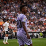 Vinicius, en Mestalla