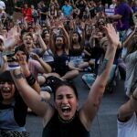 Protesta feminista contra la violencia machista
