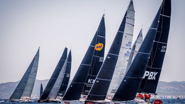Barcos en la bahía de Palma en la última edición de la Copa del Rey Mapfre
