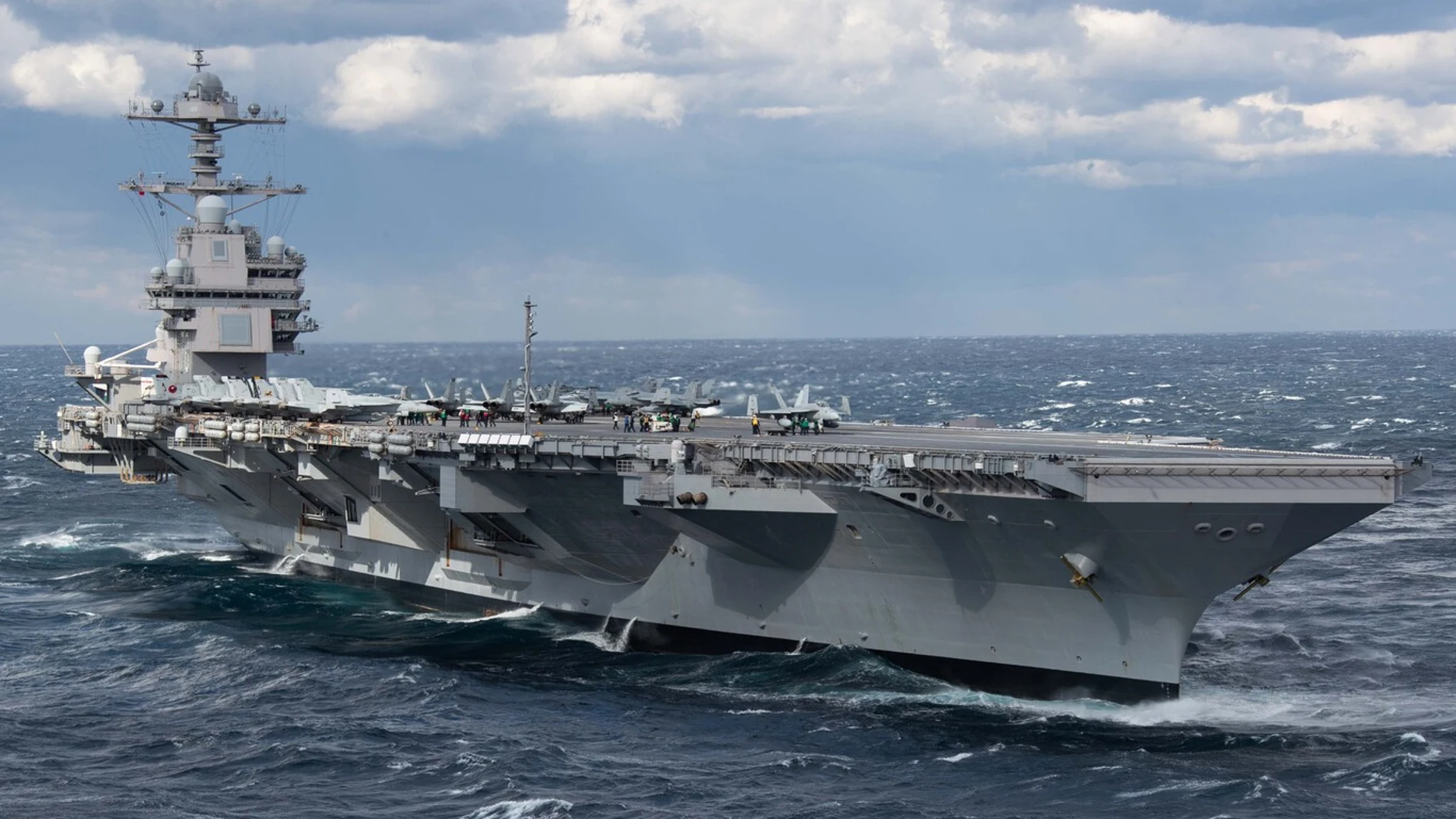 El portaaviones estadounidense "USS Gerald Ford"