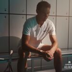 Rafa Nadal, Sara Andrés, embajadores de Cantabria Labs, y los jugadores del Real Madrid 