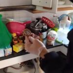 Parte del material incautado
