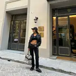 Violeta Mangriñán con lookazo enseñado barriga