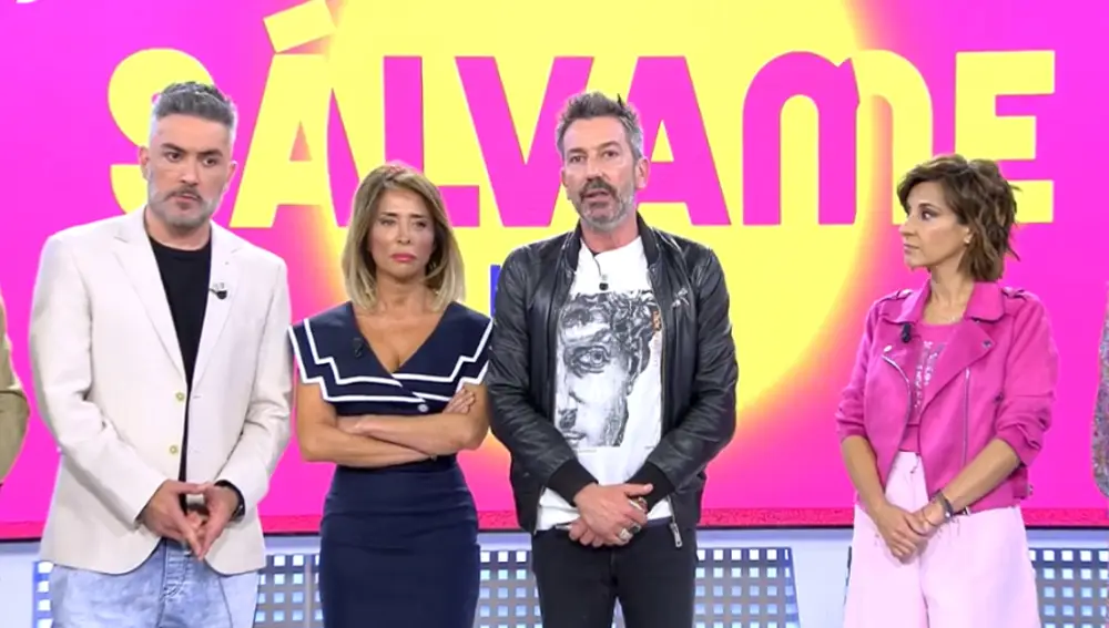 Kiko Hernández, María Patiño, David Valdeperas y Adela González, trabajadores de 'Sálvame'
