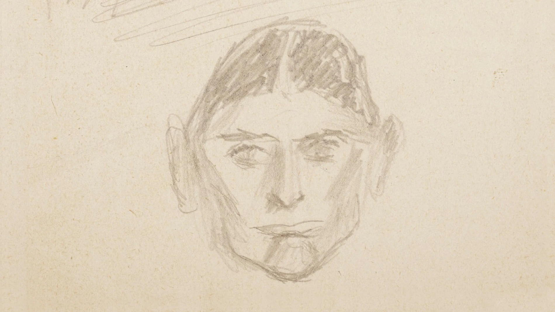 Un autorretrato de Franz Kafka