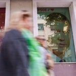 Sede del PSOE en Ferraz el días después del 28m.