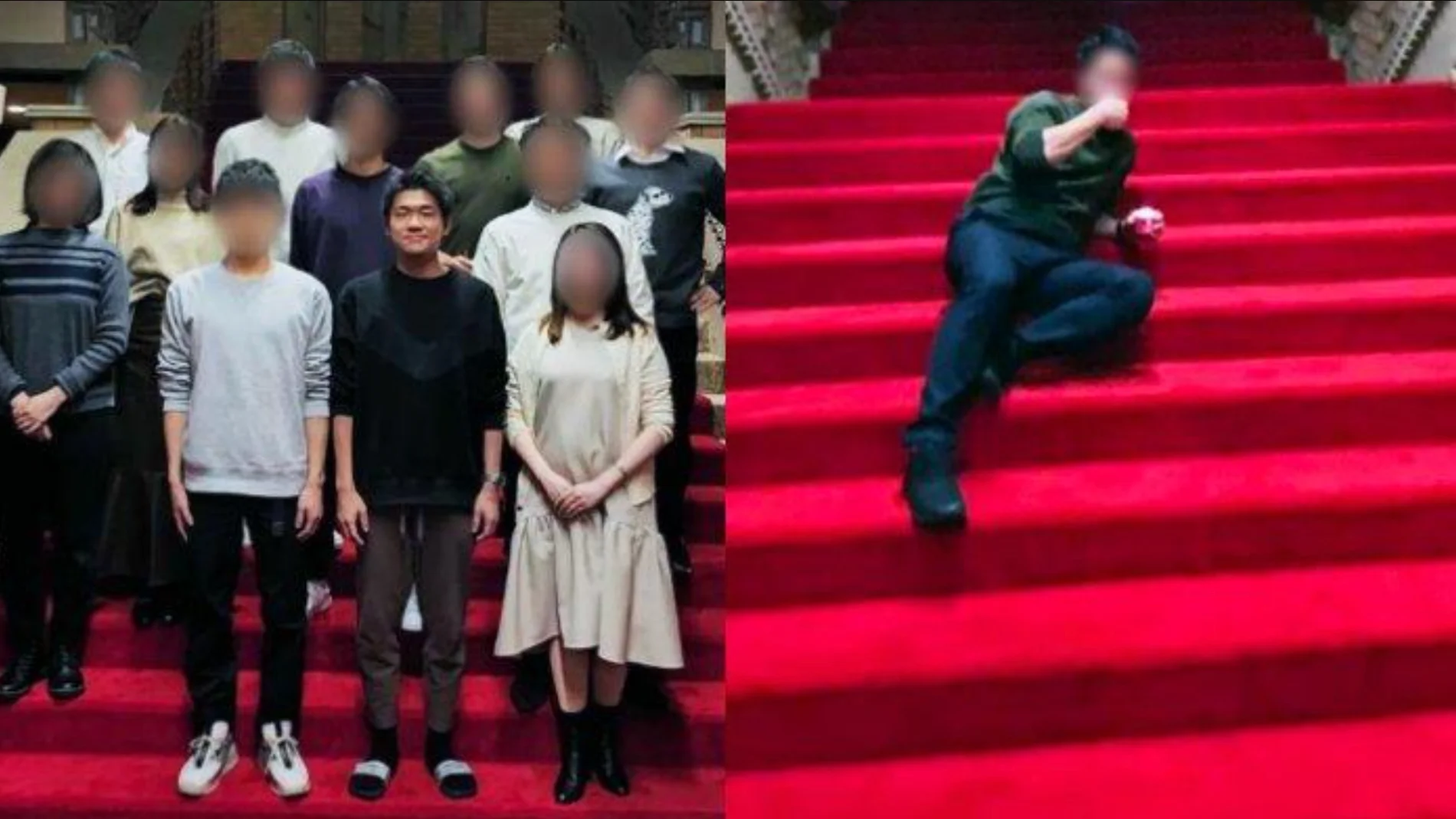 La semana pasada se filtraron fotografías en las que se observa a Shotaro con un grupo de jóvenes posando en las escalinatas de la residencia del primer ministro