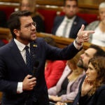 Sesión de control en el Parlament