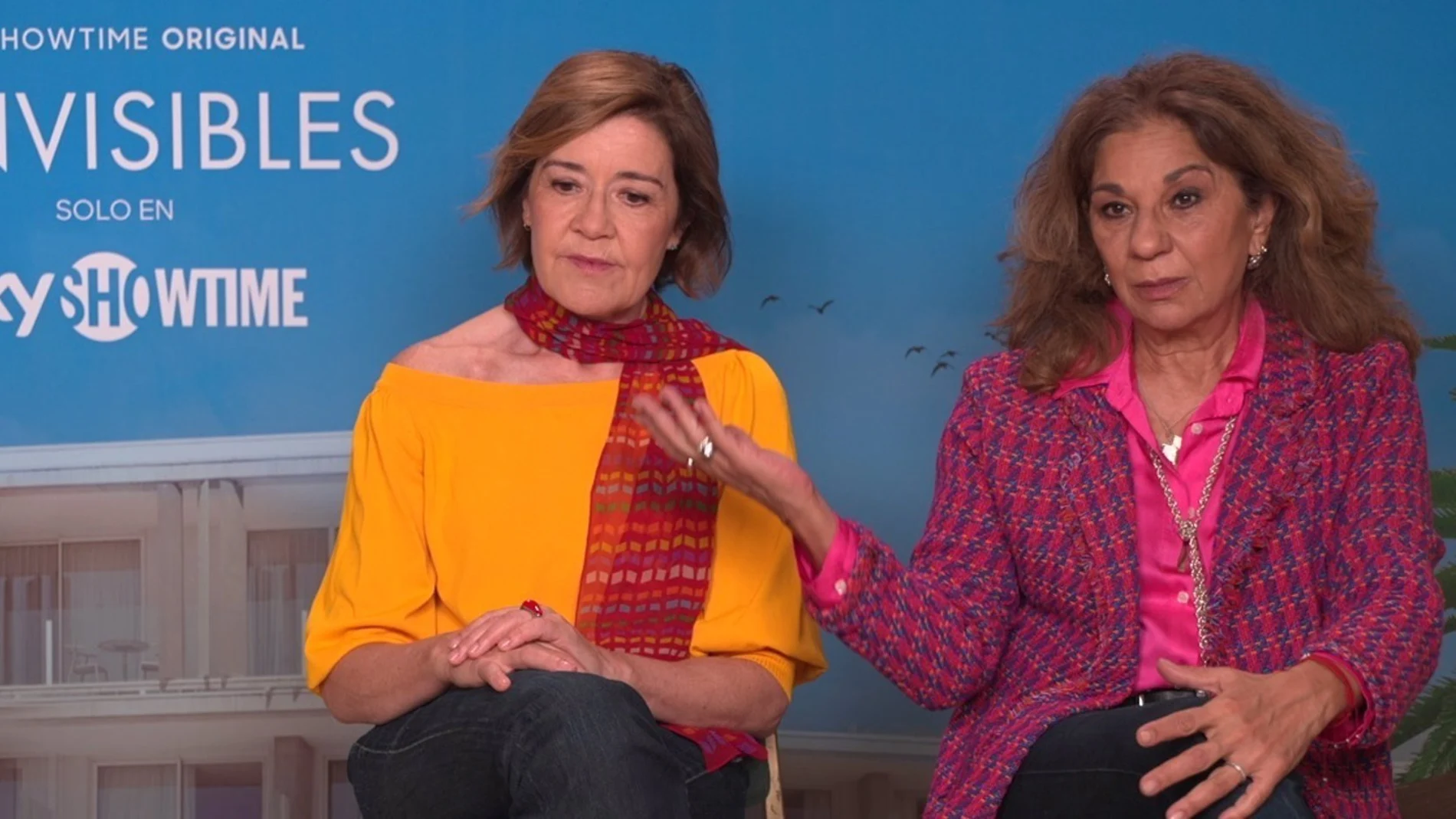 Lolita Flores y María Pujalte durante la promoción de la serie 'Las invisibles'