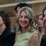 Yolanda Díaz asiste a la presentación del libro ‘Perder la gracia’