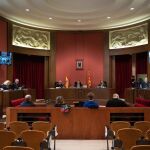 Imagen del juicio, en la Audiencia de Barcelona