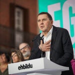 Otegi afirma que no irán expresos de ETA en listas del 23J y duda si el PNV quiere "hacer presidente a Feijóo"