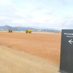 Imagen de las obras de la gigafactoría de Volkswagen en Parc Sagunt II