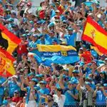 Banderas españolas en el Circuito de Montmeló