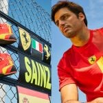 Carlos Sainz desafía el veto a la bandera