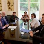 Fernando Martínez (primero por la izquierda), en Buenos Aires el pasado mes de marzo