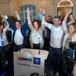 Dirigentes populares celebran los resultados de los comicios en Almería