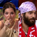 Raquel Bollo, Manuel Cortés e Isa Pantoja en 'Supervivientes 2023'