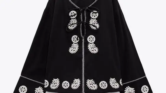 Blusa algodón bordados