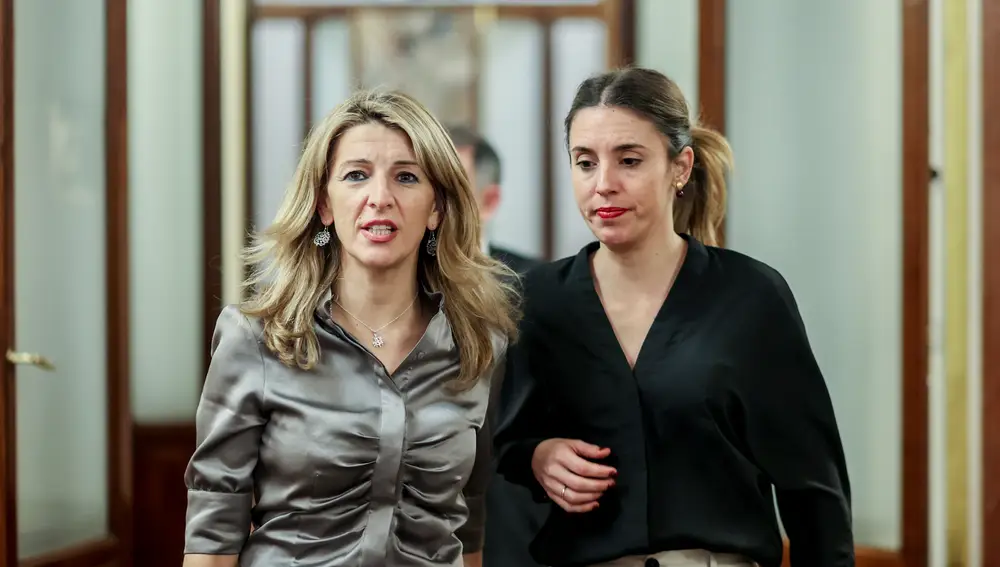 Yolanda Díaz e Irene Montero