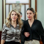 Yolanda Díaz e Irene Montero