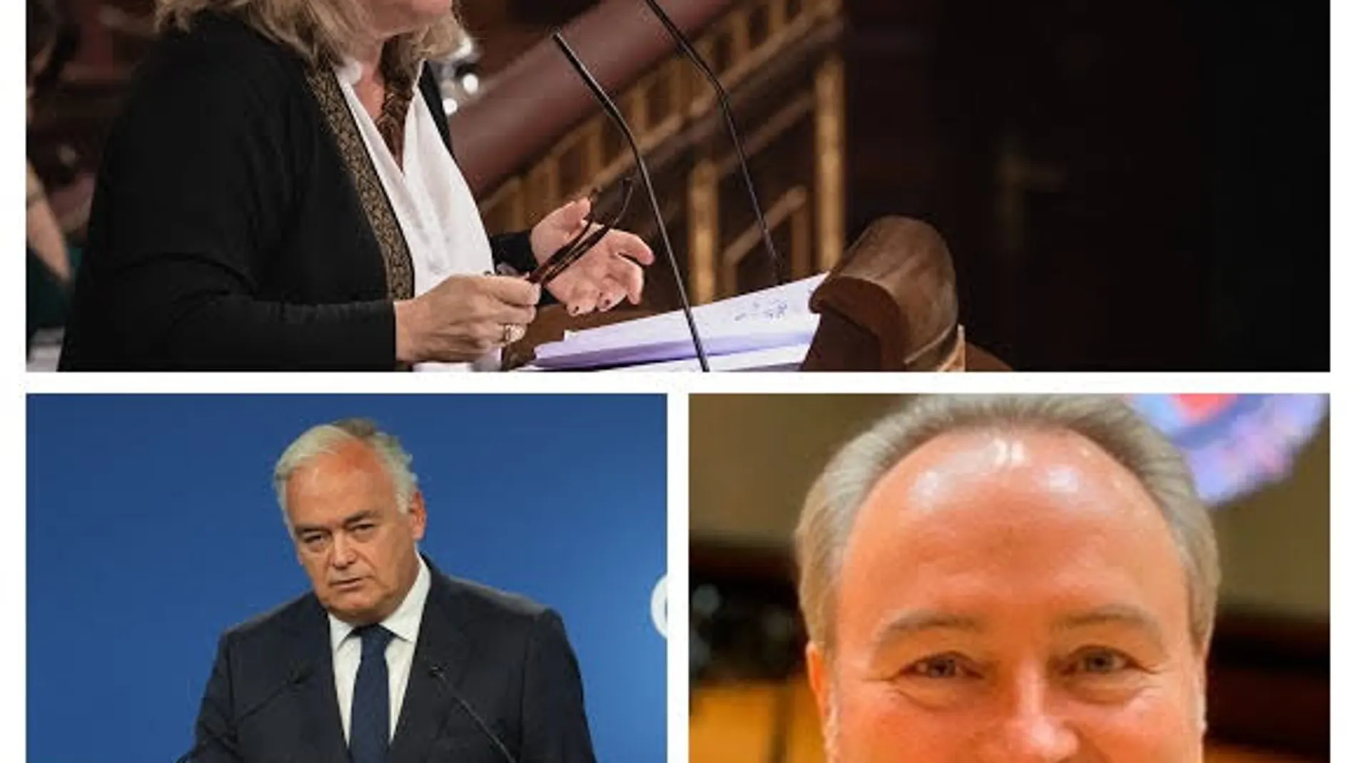 Macarena Montesinos, Esteban González Pons y Alberto Fabra
