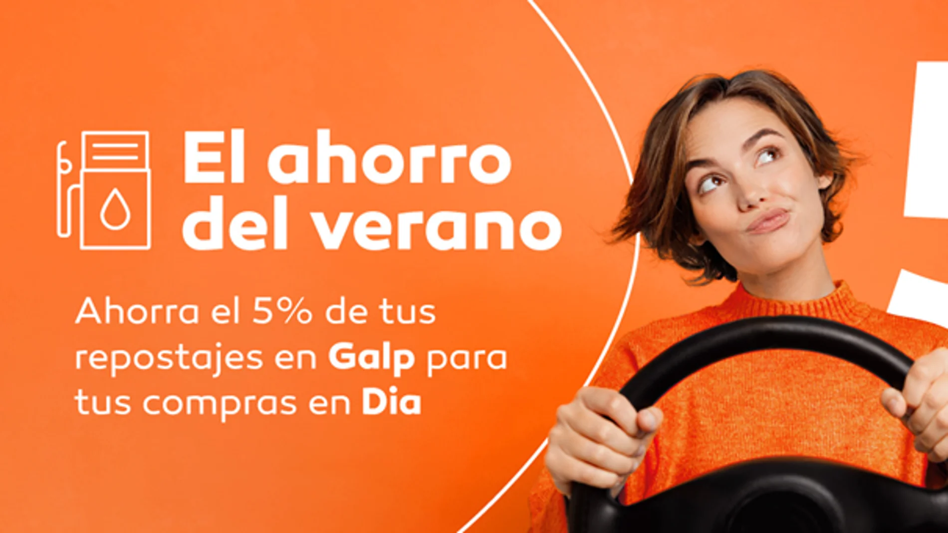 Cartel promocional de Dia y Galp