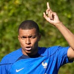 Kylian Mbappé, con la selección francesa