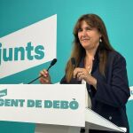 Laura Borràs se mostró crítica con el cordón sanitario en Ripoll