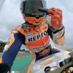 La peineta de Márquez después de la salvada en el GP de Alemania