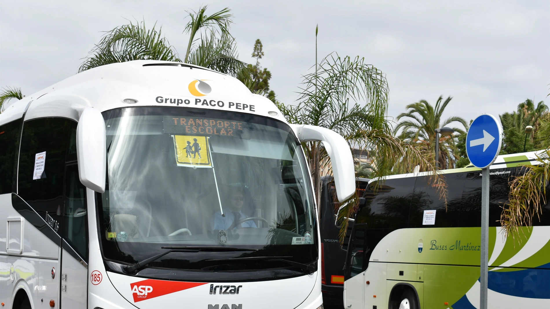 Autobuses de transporte escolar