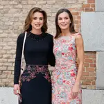 La Reina Letizia y Rania de Jordania en Madrid.