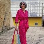 Carmen Gimeno con look pijamero.