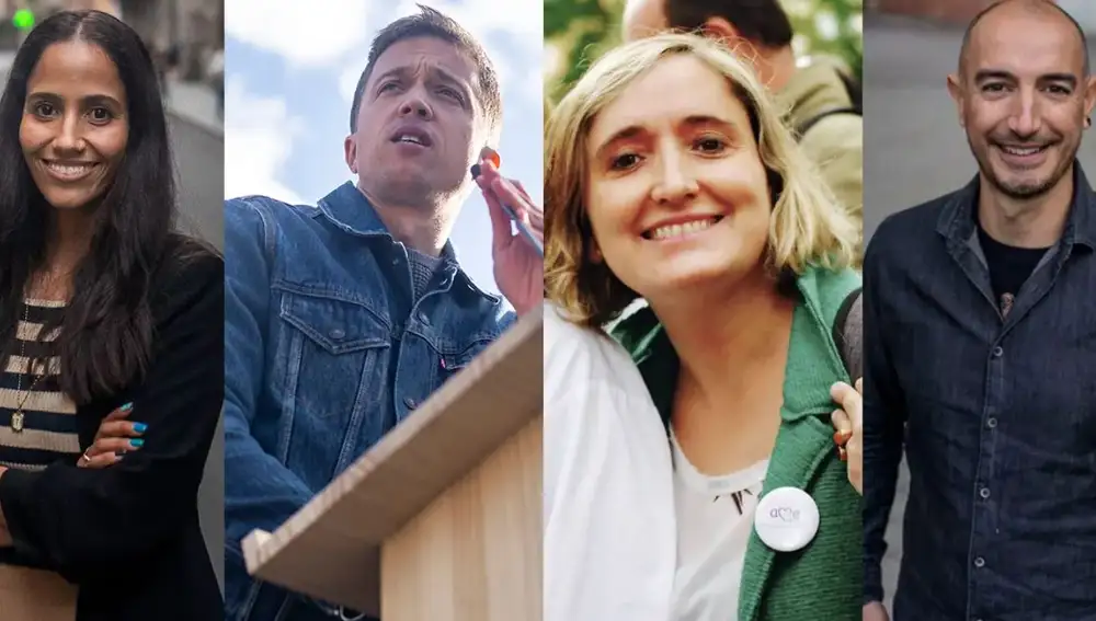 Candidatos de Más Madrid en la lista de Sumar