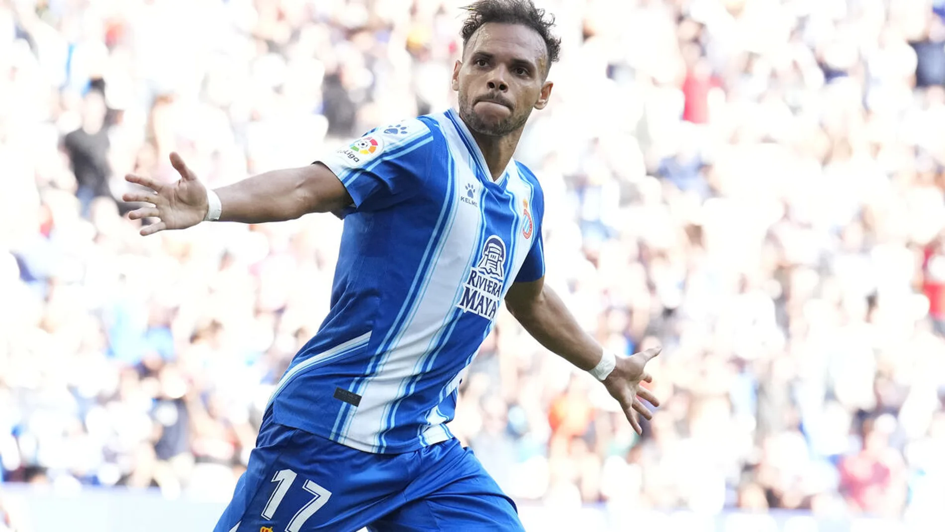 Martin Braithwaite con el Espanyol
