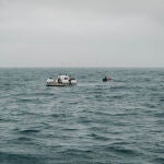 El submarino "Titan" antes de sumergirse el 18 de junio