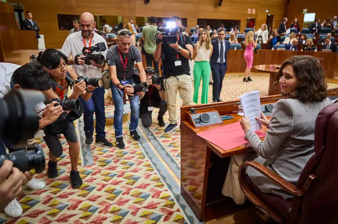 Ayuso repasa en su investidura los pecados capitales de Sánchez: Ayuso repasa en su investidura los pecados capitales de Sánchez: