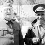 Cipriano Mera junto al general Miaja, en 1936