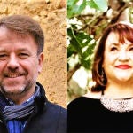 José Luis García Herrera e Ivonne Gordon, ganador y accésit del Premio "Pilar Fernández Labrador"