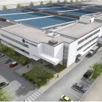 Maqueta de la futura fábrica de Pratt & Whitney en Casablanca